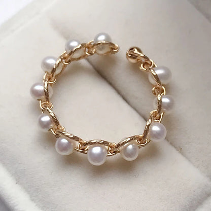 Bague Or Perle