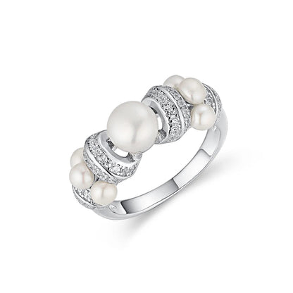 Bague Perle Blanche