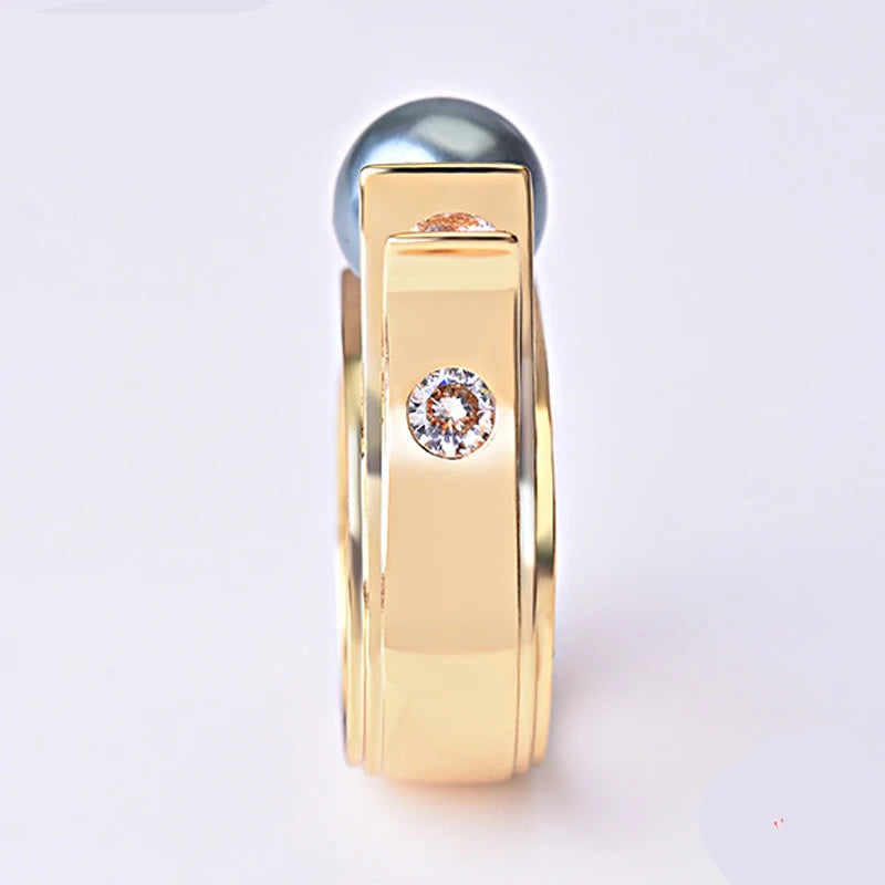 Bague Perle De Tahiti Or 750