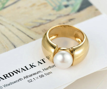 Bague Or 18 Carats Perle de Culture