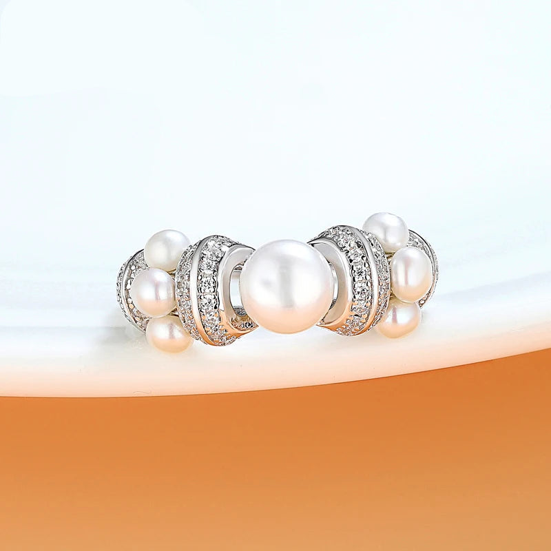 Bague Perle Blanche