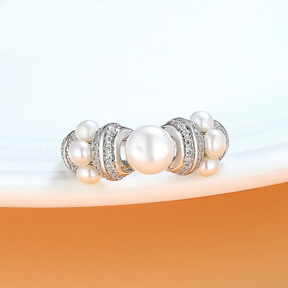 Bague Perle Blanche
