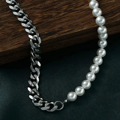 Collier de Perles Chaine Cubaine