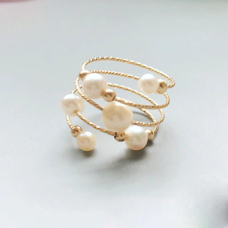 Bague Or et Perle de Culture