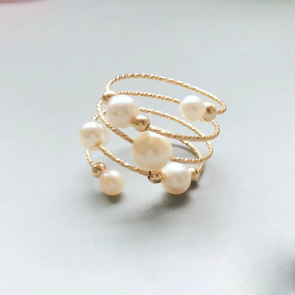 Bague Or et Perle de Culture