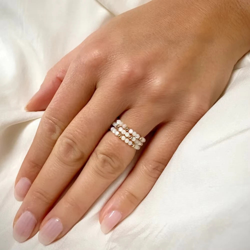 Bague Perle Heishi