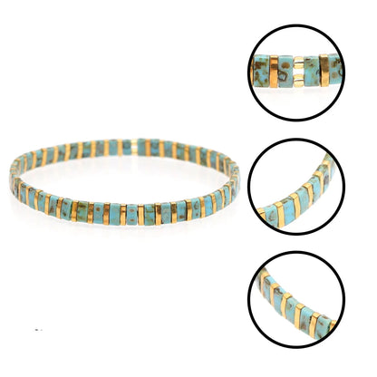 Bracelet Ete Perle Plate