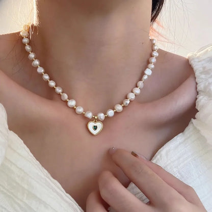 Collier Perles Nacres