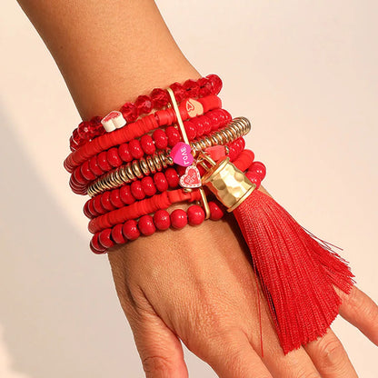 Bracelet Perle et Pompon