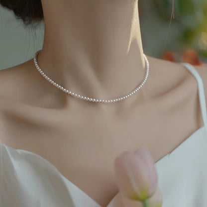 Collier Perle Fine Ras de Cou