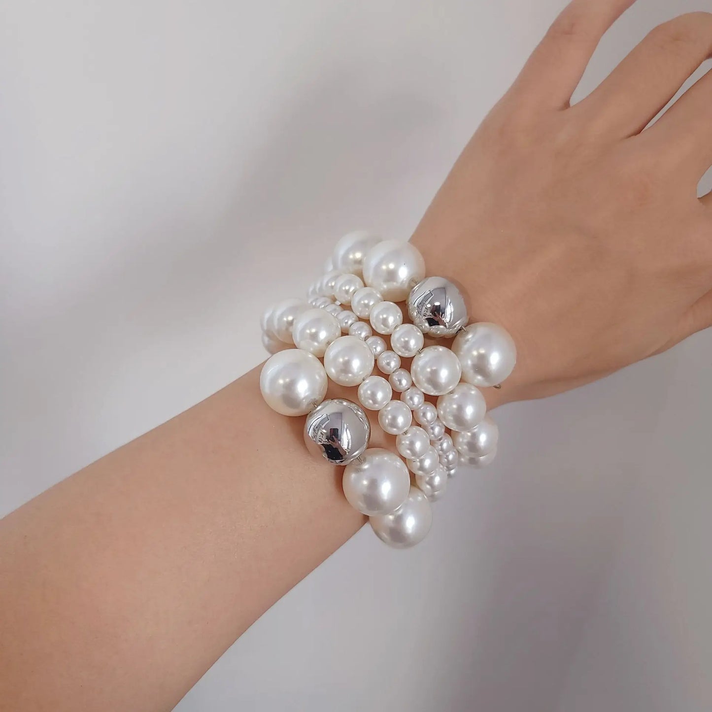 Bracelet Multi-Rangs Perles