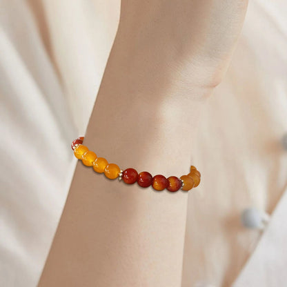 Bracelet Perle Orange