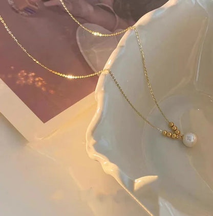Collier Or et Perle