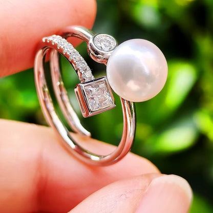 Bague Perle Diamant