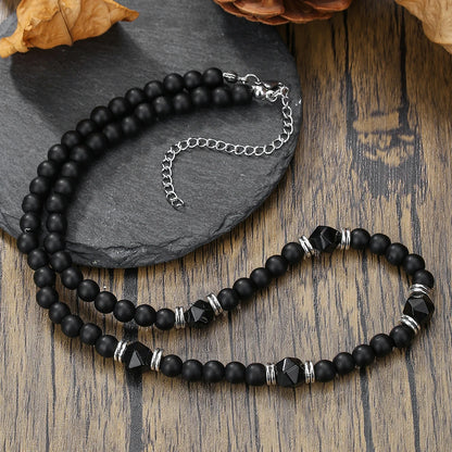 Collier Perle Ras de Cou Homme