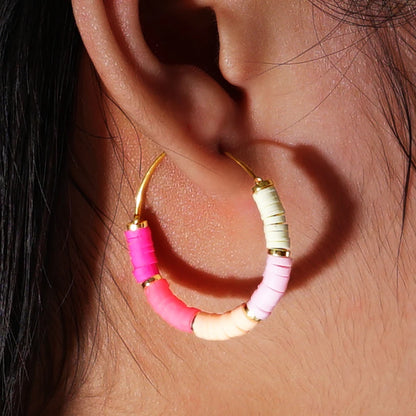 Boucle D'oreille Perle Heishi