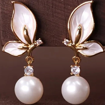 Boucle d'Oreille Perle Naturelle