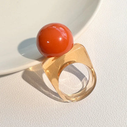 Bague Transparente avec Perle