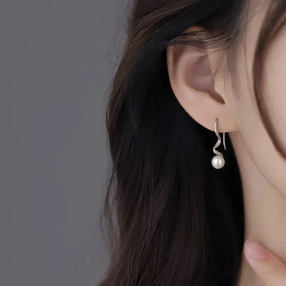 Boucle d'Oreille Perle Fine