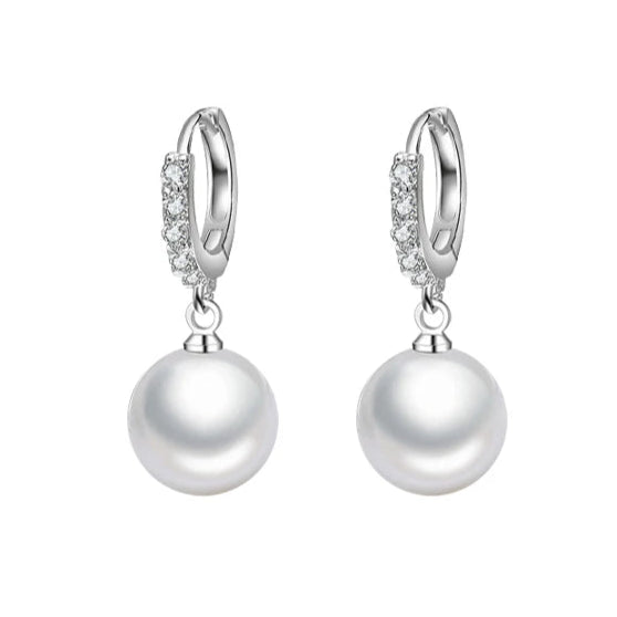 Boucle d'Oreille Perle de Culture Argent