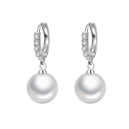 Boucle d'Oreille Perle de Culture Argent