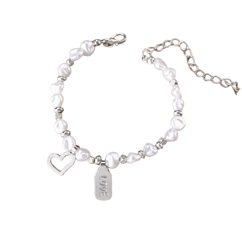 Bracelet Coeur Perle