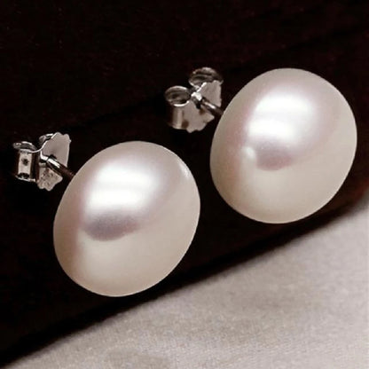 Boucle d'Oreille Grosse Perle de Culture