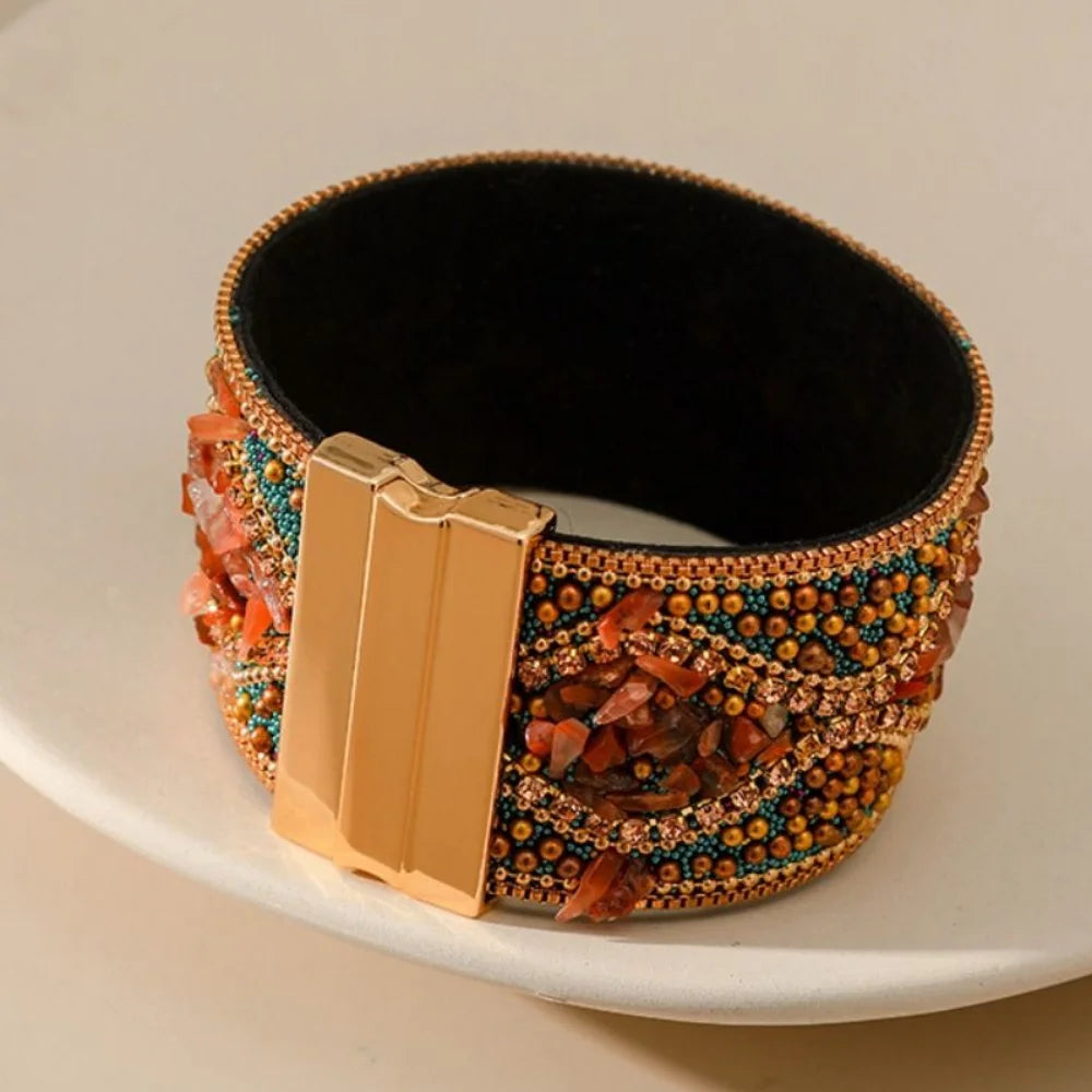 Bracelet Manchette Perles