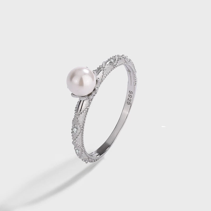 Bague Solitaire Perle