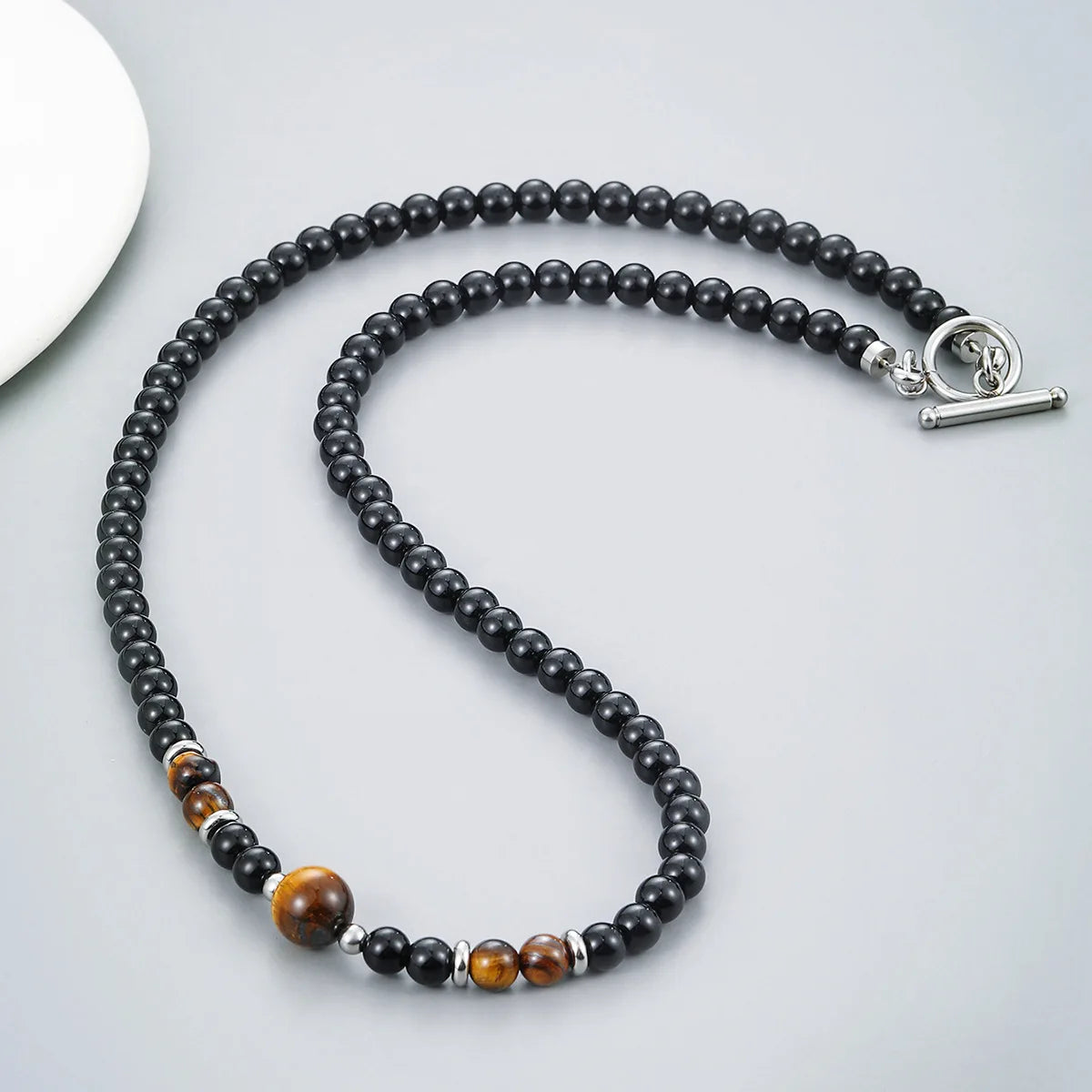 Collier Perle Noire Ras de Cou