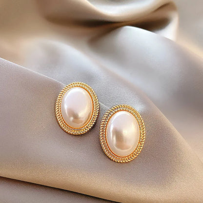 Boucle d'Oreille Ancienne Perle