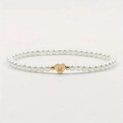 Bracelet Perle Lettre
