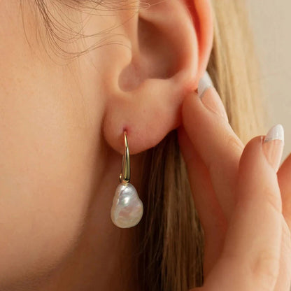 Boucle d'Oreille Perle Poire