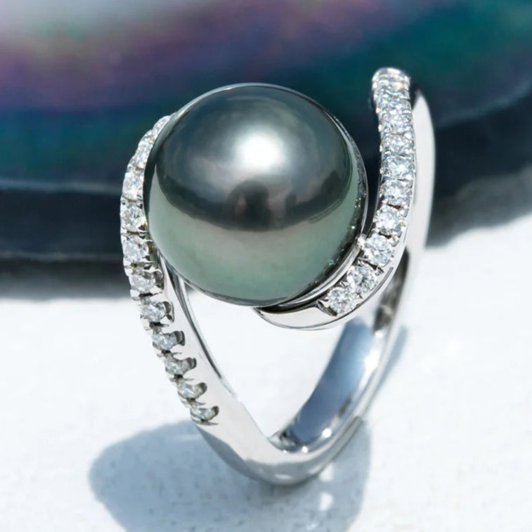 Bague Perle de Culture et Diamant