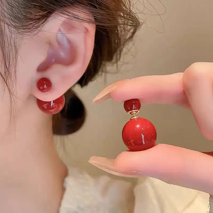Boucle d'Oreille Perle Résine