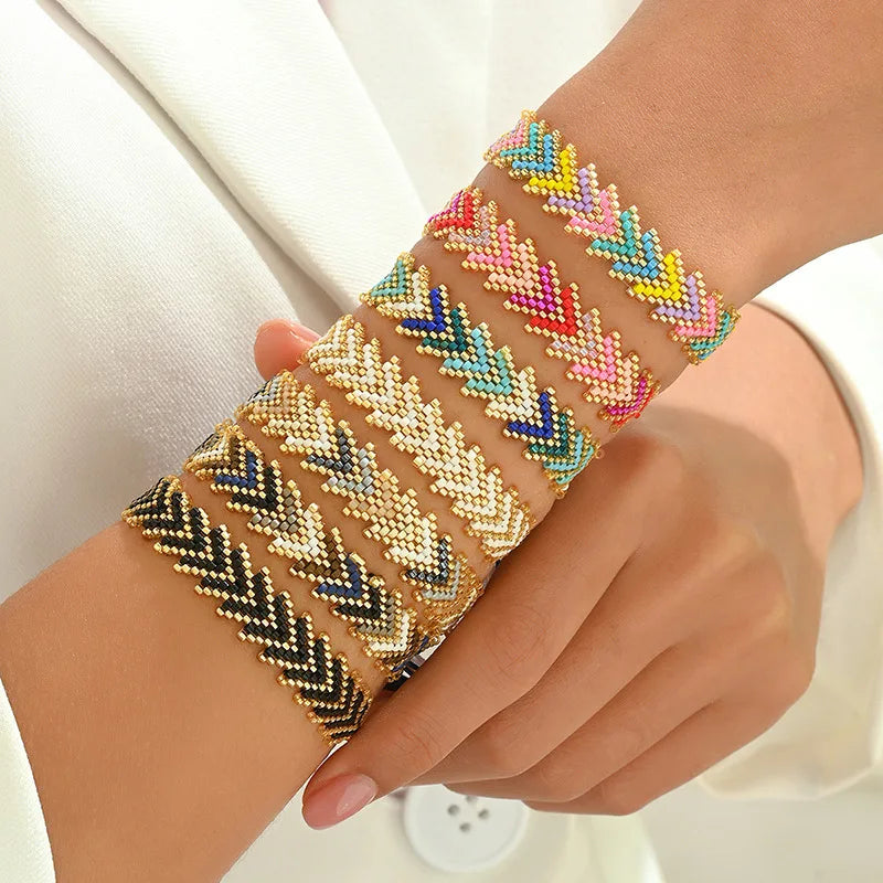 Bracelet en Perle Tissé