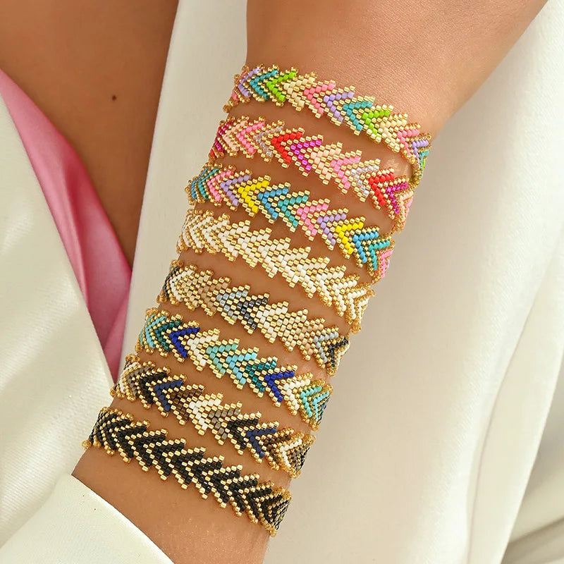 Bracelet en Perle Tissé