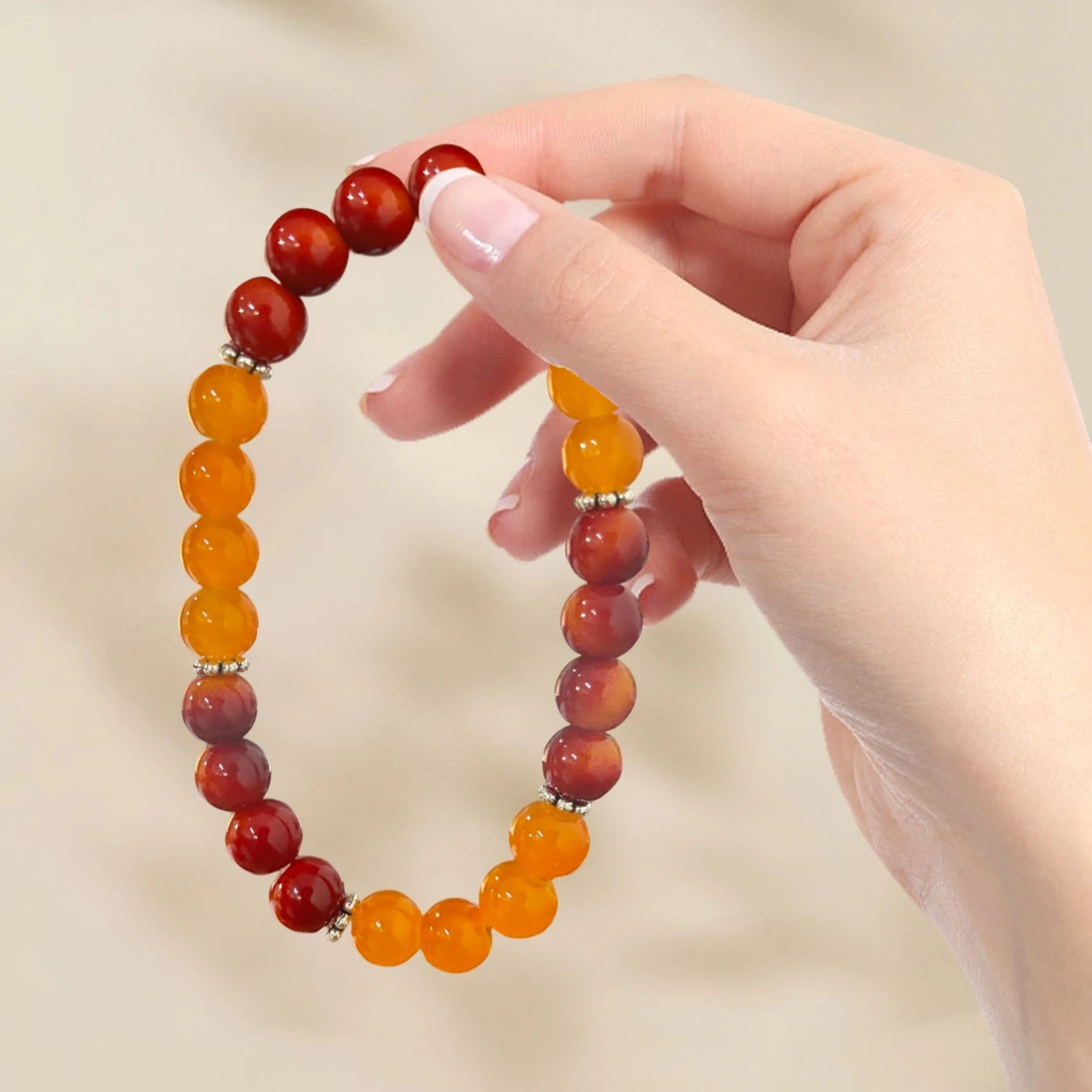 Bracelet Perle Orange
