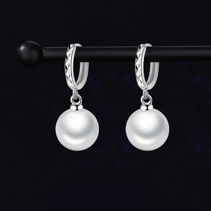 Boucle d'Oreille Perle de Culture Argent