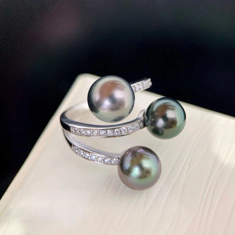 Bague Perle Noire