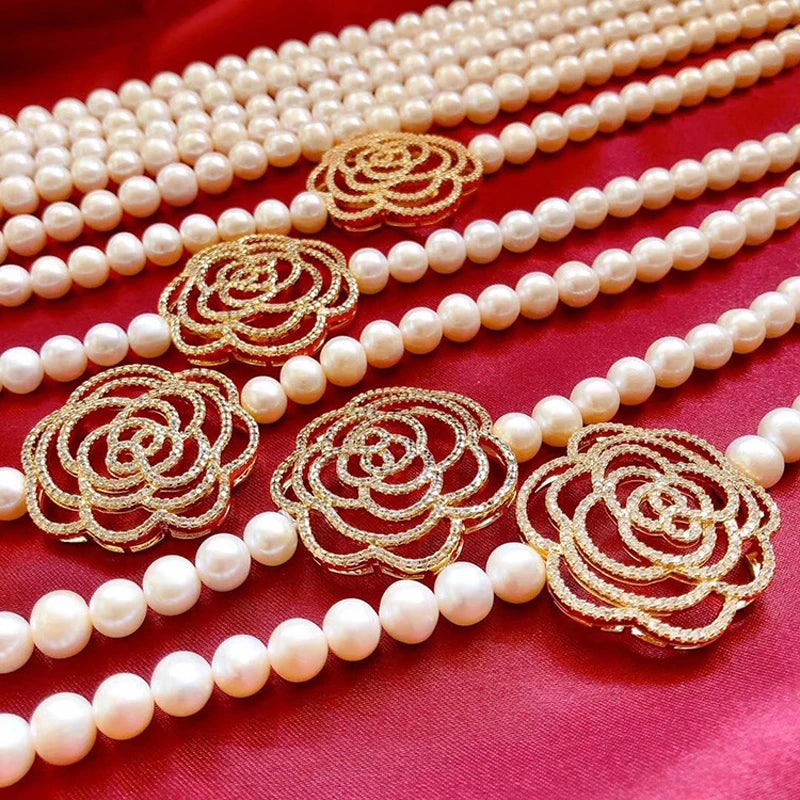 Collier Perle Fleur