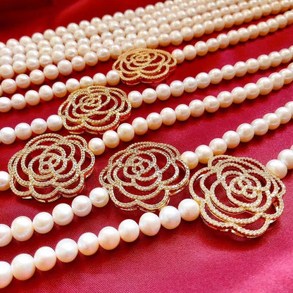 Collier Perle Fleur