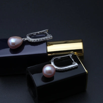 Boucle d'Oreille Perle Noire