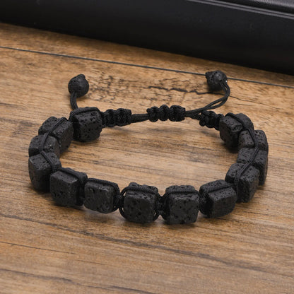 Bracelet Homme Perle Volcanique