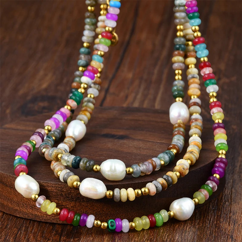 Collier Perle Couleur