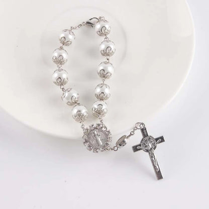 Bracelet Croix Perle