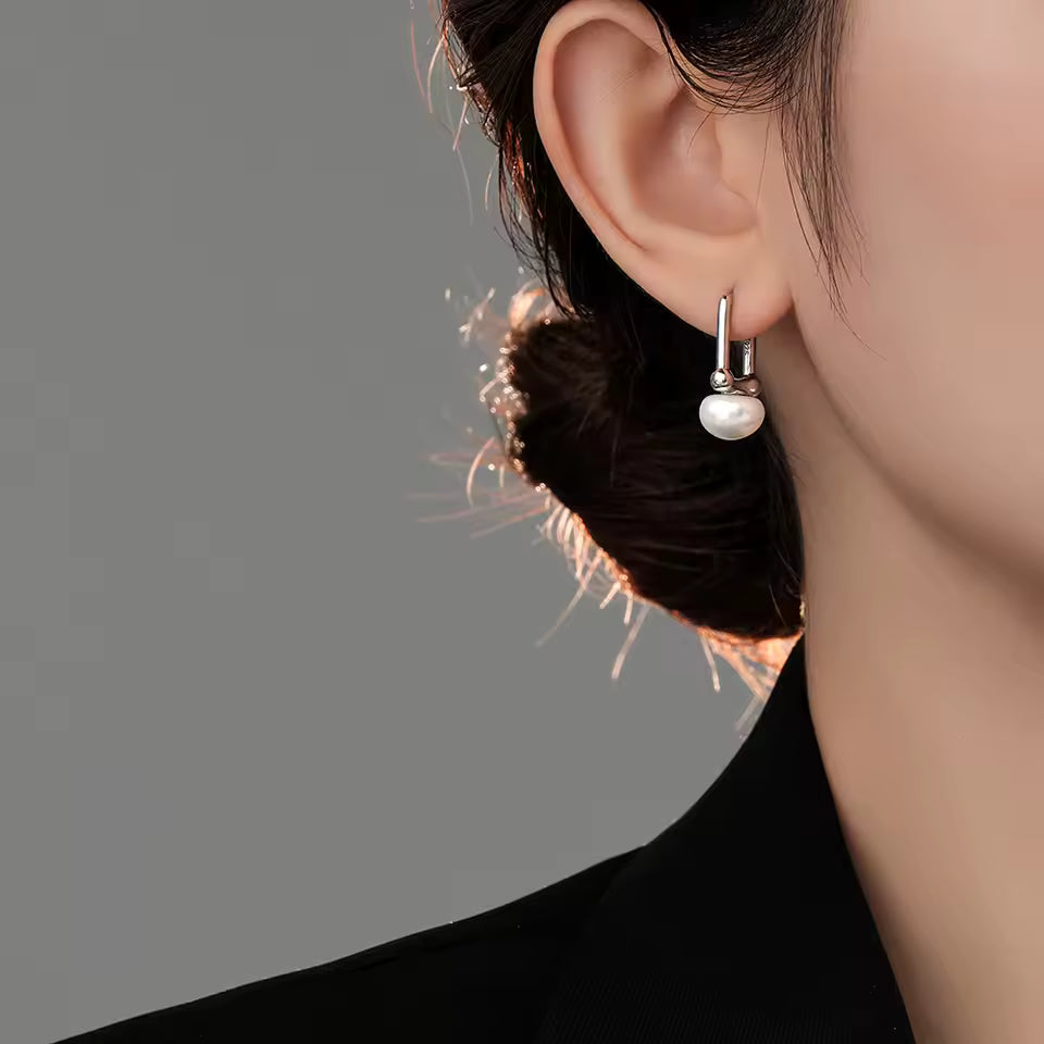 Boucle D'oreille Perle Pendante Homme