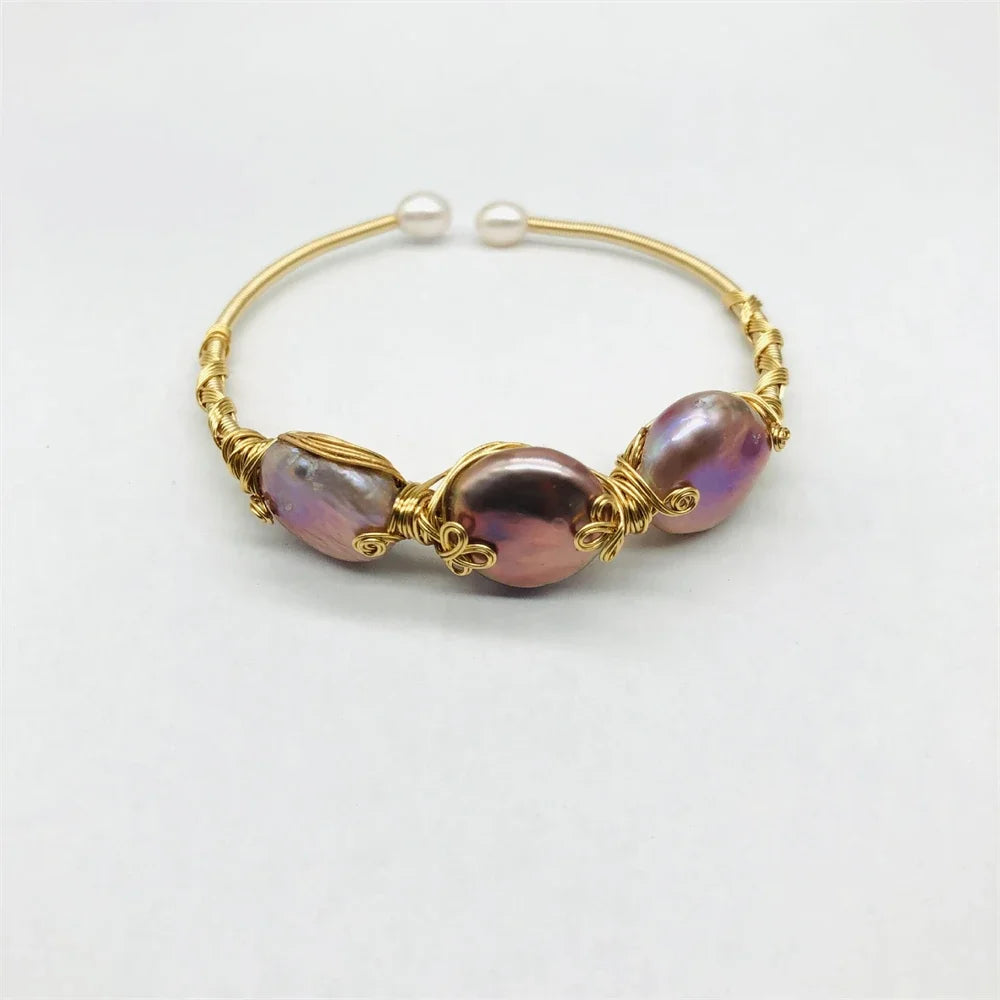 Bracelet Perle Ronde Plate