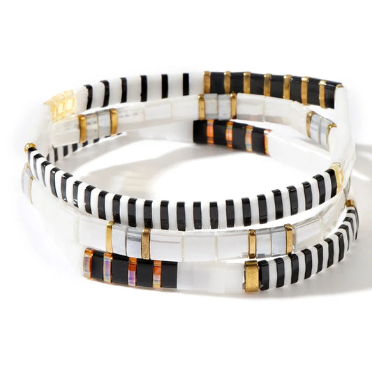 Bracelet Femme Perle Plate