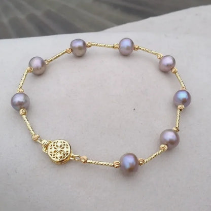 Bracelet Or et Perles de Culture